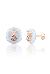 Lucky Rabbit Screw Back Earrings